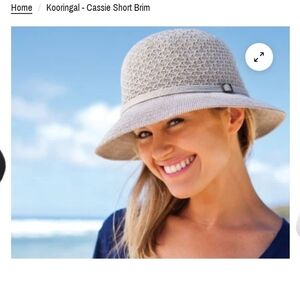 KOORINGAL CASSIE BUCKET SHORT BRIM TAUPE HAT ADJUSTABLE WOMEN OSFM  57CM AUSSIE